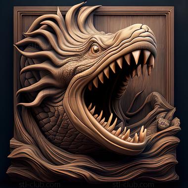 3D model st sea monster (STL)